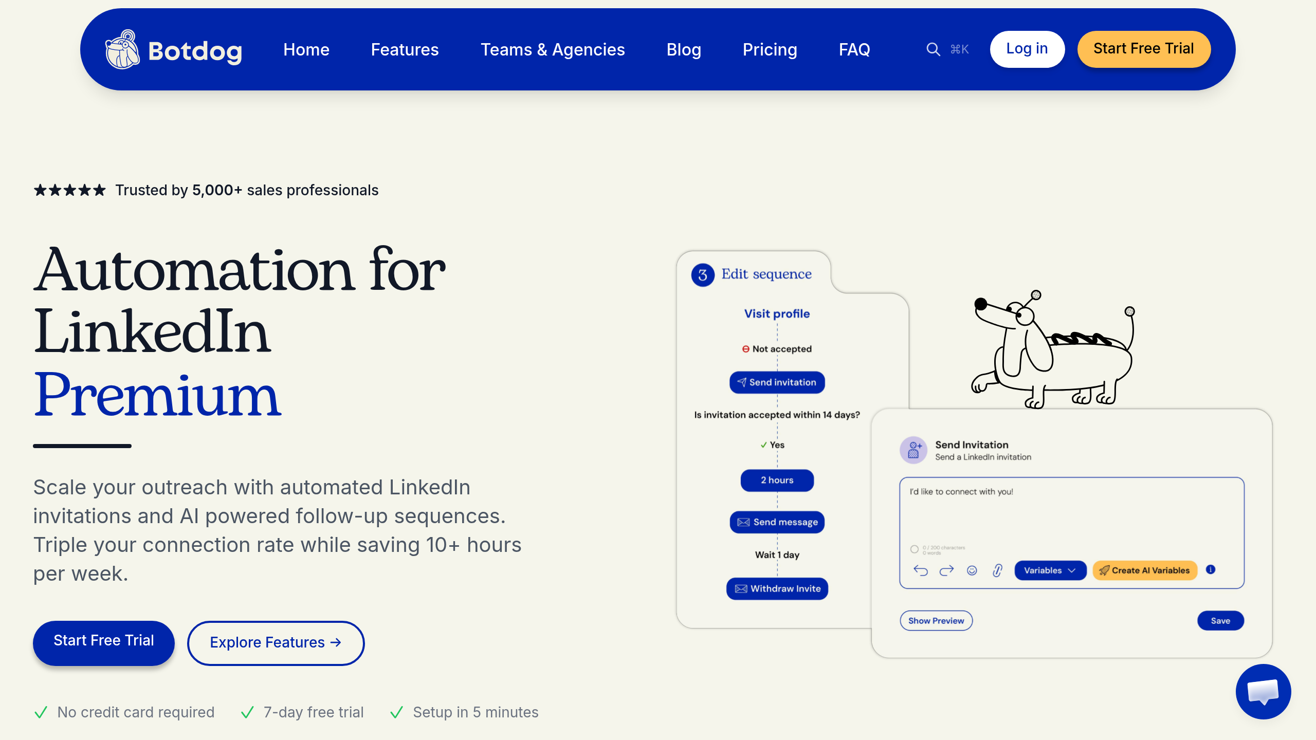 Botdog homepage screenshot